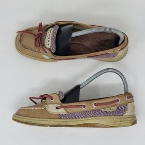 Sperry Top Sider Angelfish Deck Boat Shoes Loafers Tan size 7.5 Women 9102849